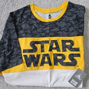 NWT Disney Parks Star Wars Cotton Rebel Camo Graphic Tee Colorblock T-Shirt XXL
